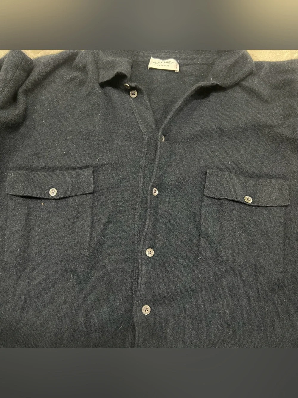 Cardigan Maria Sartini Cardigan Button cashmere color Blue Size 52